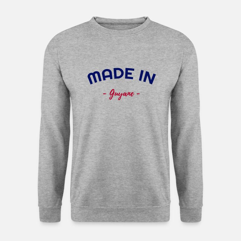 Made In Guyana - Unisex Pullover - Weißgrau meliert