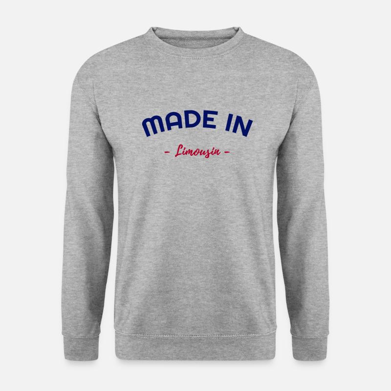 Made In Limousin - Unisex Pullover - Weißgrau meliert