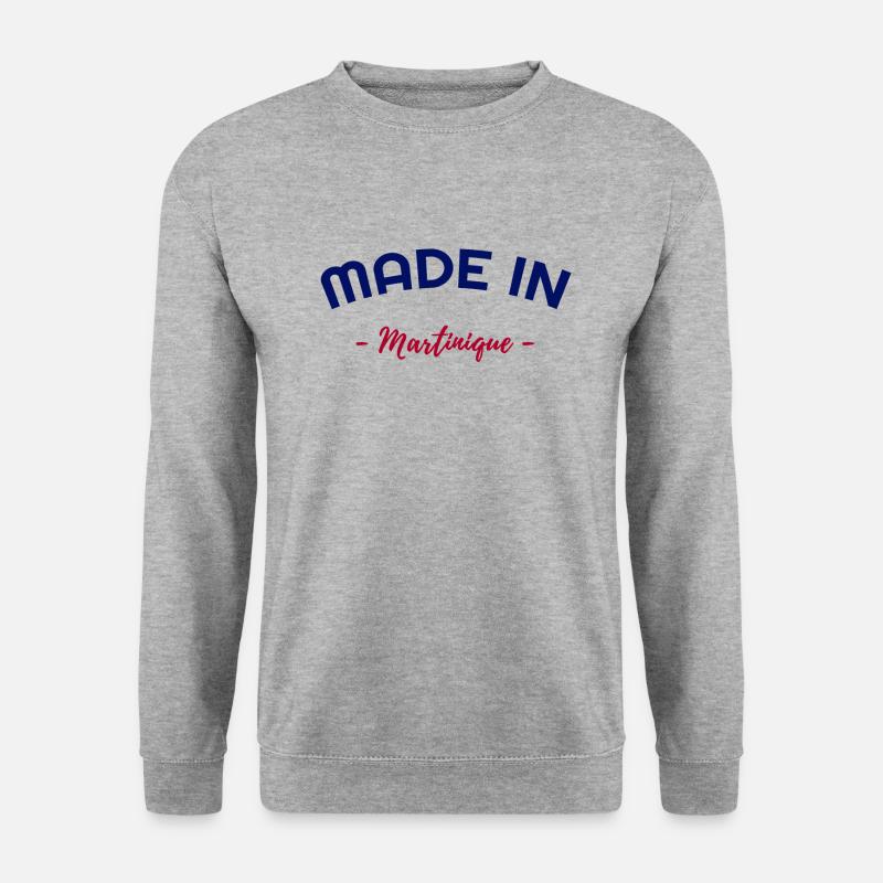 Made In Martinique - Unisex Pullover - Weißgrau meliert