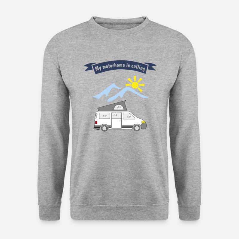 motorhome is calling - Unisex Sweatshirt - salt & pepper