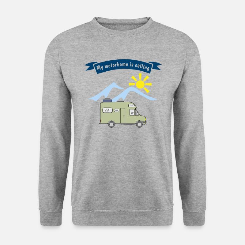 my motorhome is calling - Unisex Sweatshirt - salt & pepper