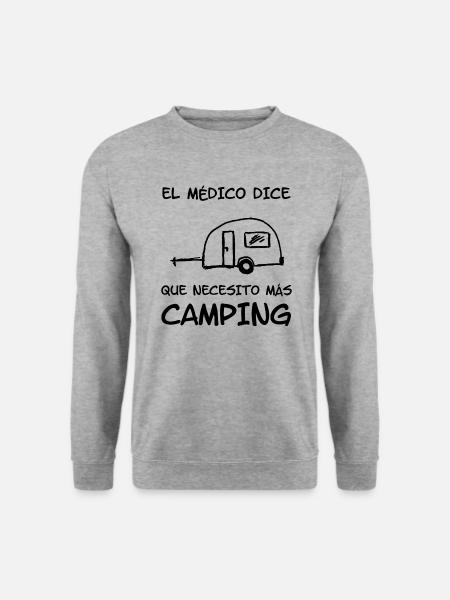 el medico dice - Unisex Pullover - Weißgrau meliert
