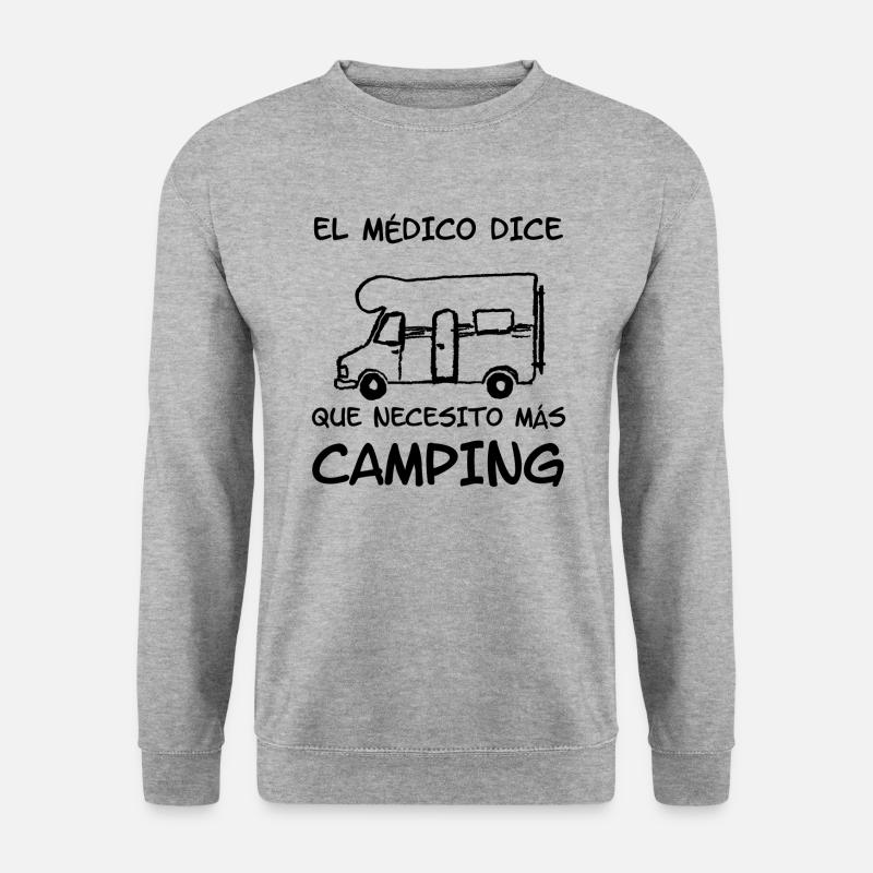el medico dice - Unisex Pullover - Weißgrau meliert