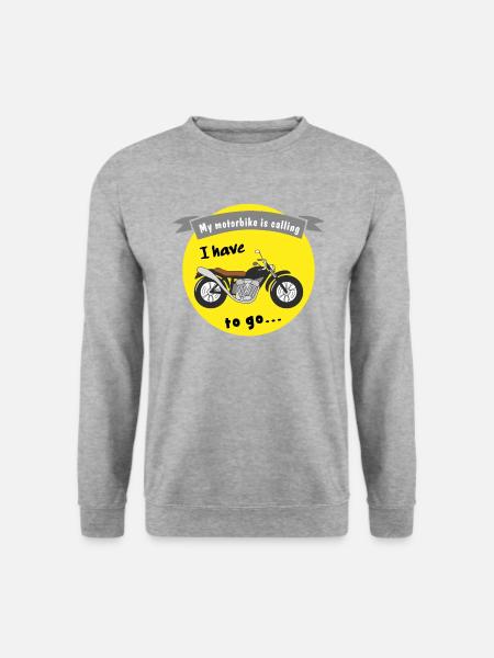 my motorbike is calling - Unisex Sweatshirt - salt & pepper