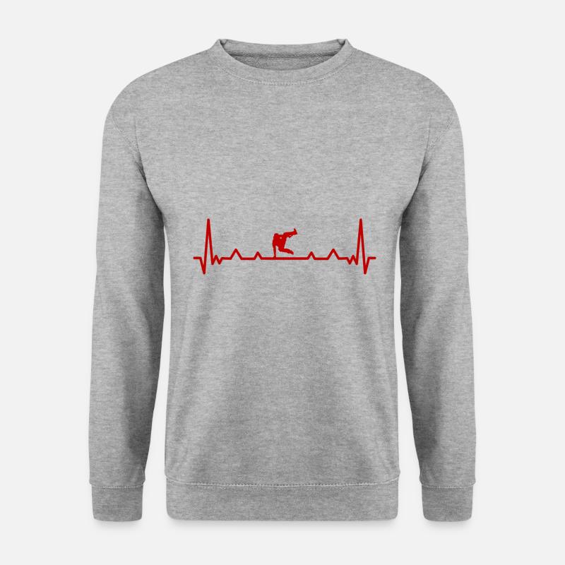 Parkour Leben - Unisex Pullover - Weißgrau meliert