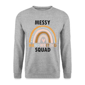 Dyslexia Therapy for Dyslexia Month - Unisex Sweatshirt - salt & pepper - Front - Alina (178cm) & Michal (187cm)
