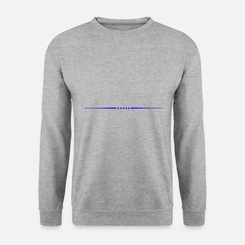 stern linie - Unisex Pullover - Weißgrau meliert