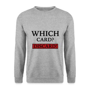 Spieler DISCARD - Unisex Pullover - Weißgrau meliert - Vorne - Alina (178cm) & Michal (187cm)