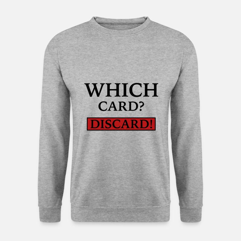Spieler DISCARD - Unisex Pullover - Weißgrau meliert