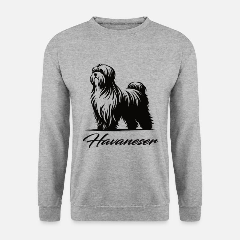 Fluffy Havanese – Small and charming - Unisex Sweatshirt - salt & pepper