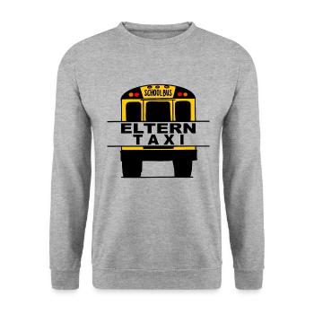 Schulbus School Bus Driver Grundschule Elterntaxi - Unisex Pullover - Weißgrau meliert - Vorne - Alina (178cm) & Michal (187cm)