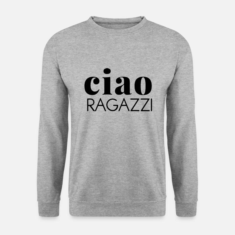 Ciao ragazzi - Unisex Pullover - Weißgrau meliert