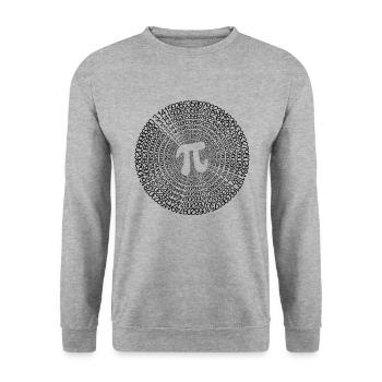 Pi circle number infinity - Unisex Sweatshirt - salt & pepper - Front - Alina (178cm) & Michal (187cm)