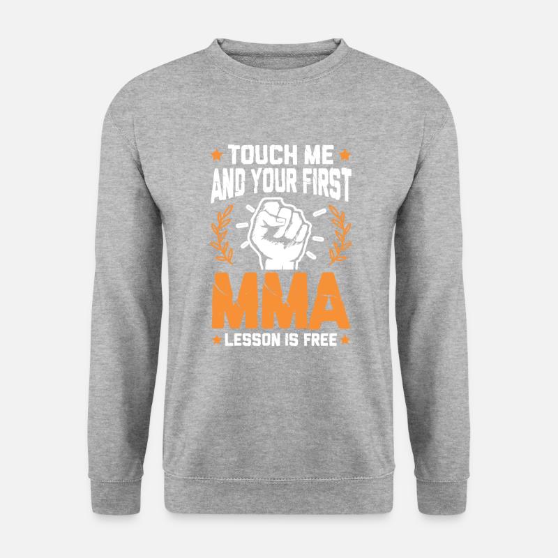Mixed Martial Arts Faust - Unisex Pullover - Weißgrau meliert