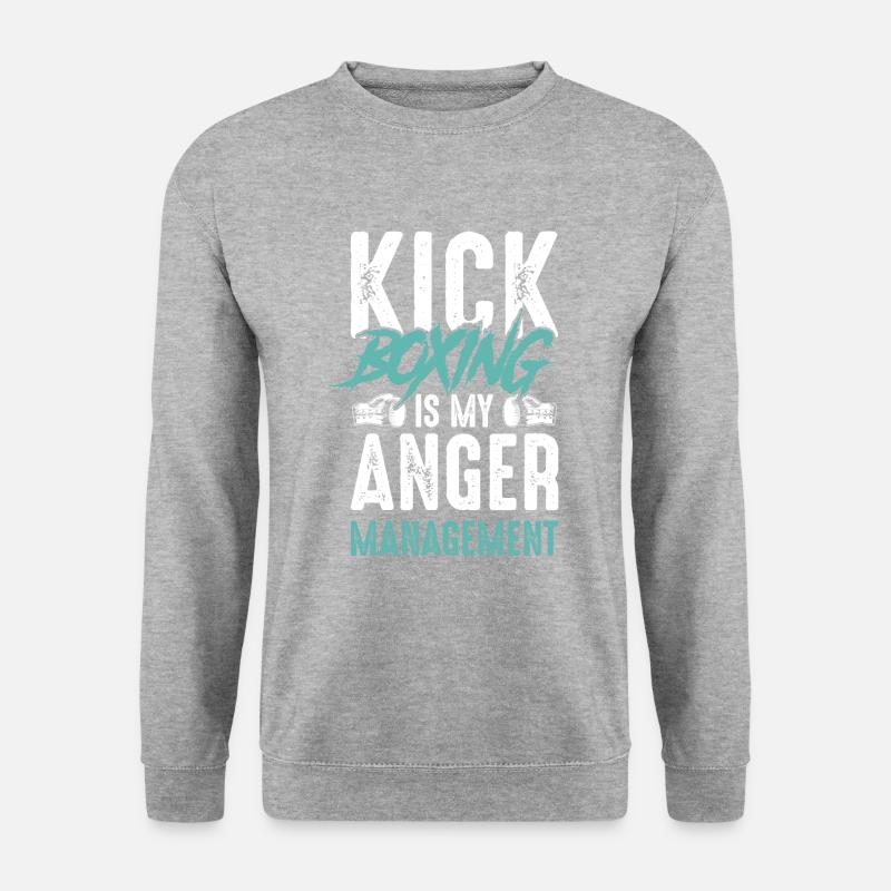 Kickboxing Managemanet - Unisex Pullover - Weißgrau meliert