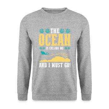 Plongée sous-marine - Sweat-shirt Unisexe - gris chiné - Devant - Alina (178cm) & Michal (187cm)