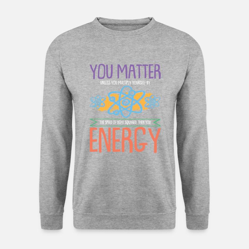 Energy Science Wissenschaft - Unisex Pullover - Weißgrau meliert