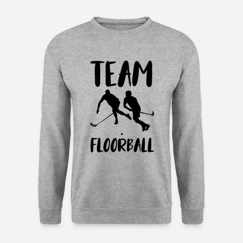 Floorball - Unisex Pullover - Weißgrau meliert