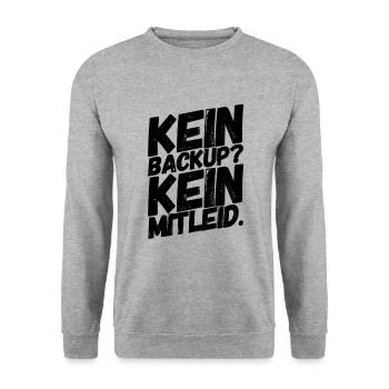 Admin Administrator Informatik Computer - Unisex Pullover - Weißgrau meliert - Vorne - Alina (178cm) & Michal (187cm)