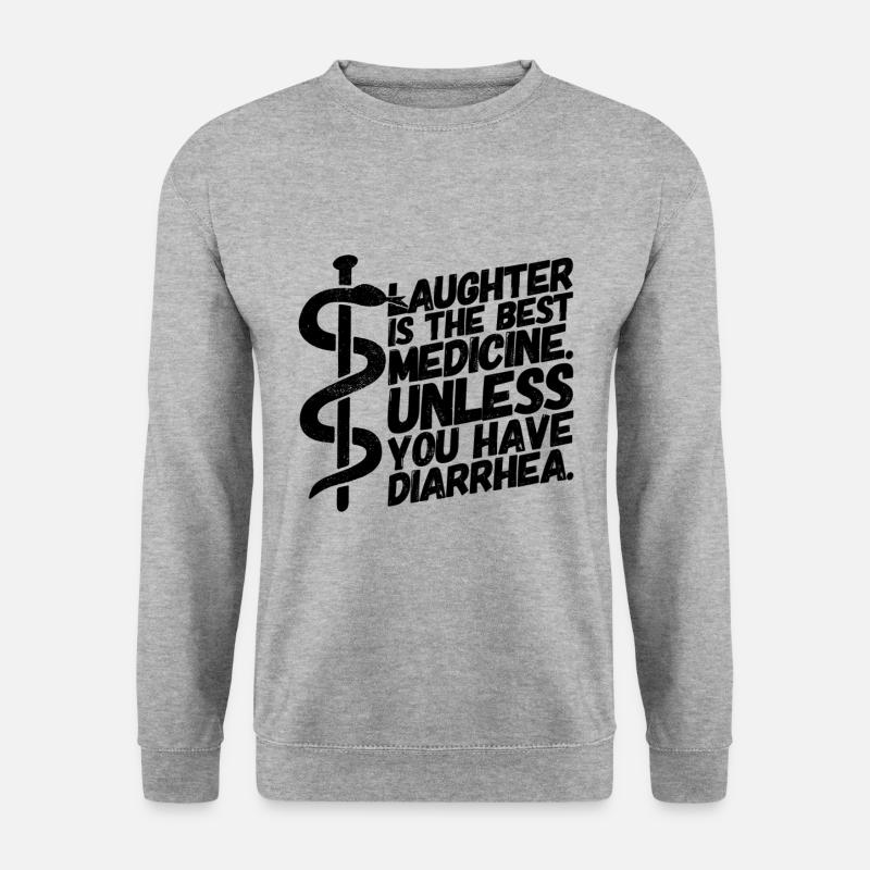 Apotheker Apotheke Pharmazeut - Unisex Pullover - Weißgrau meliert