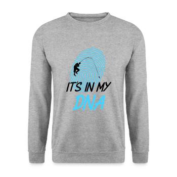 Pêche pêche pêche hommes hommes père - Sweat-shirt Unisexe - gris chiné - Devant - Alina (178cm) & Michal (187cm)
