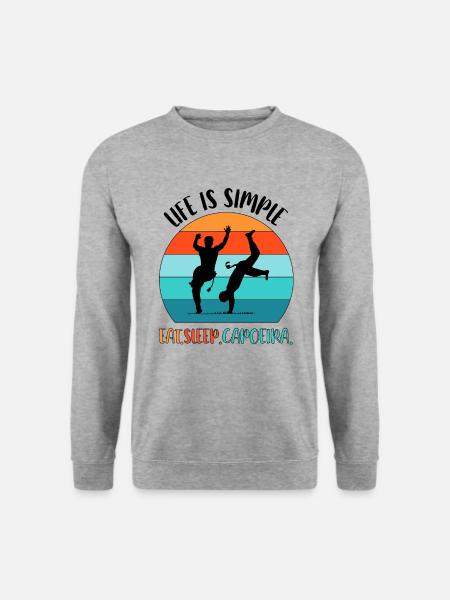 Capoeira - Unisex Pullover - Weißgrau meliert