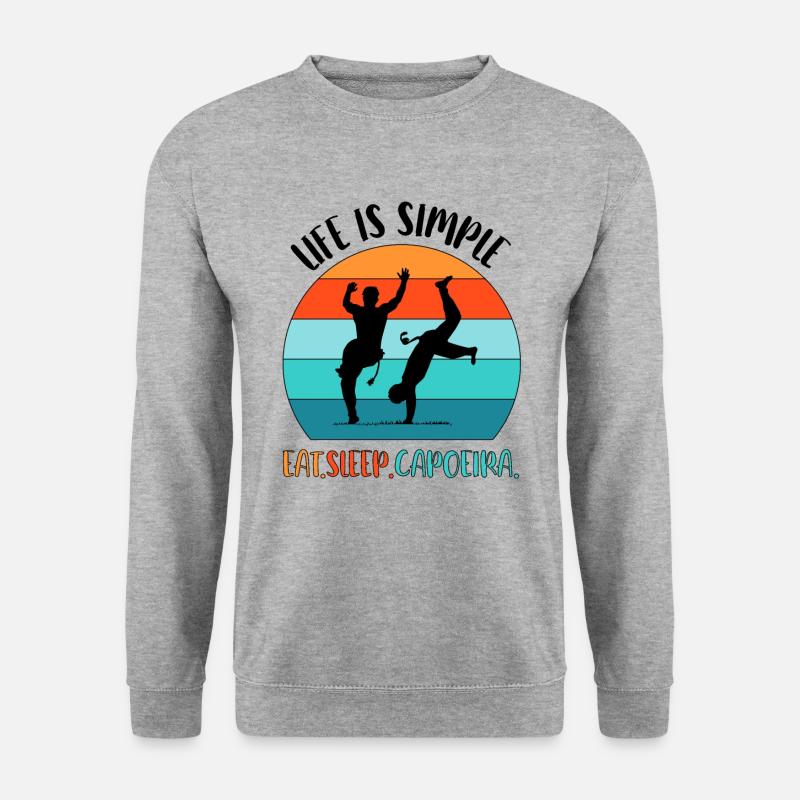 Capoeira - Unisex Pullover - Weißgrau meliert
