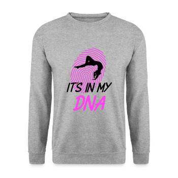 Gymnaste Handstand gymnastique gymnastique gymnastique - Sweat-shirt Unisexe - gris chiné - Devant - Alina (178cm) & Michal (187cm)