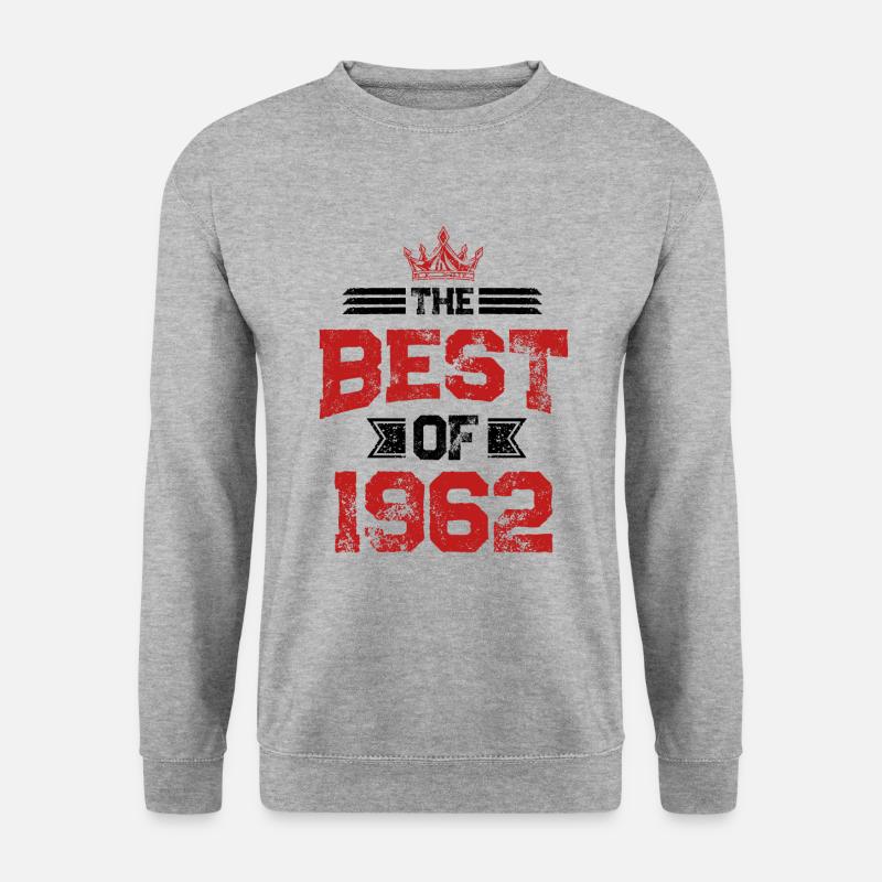 1962 best of - Unisex Pullover - Weißgrau meliert