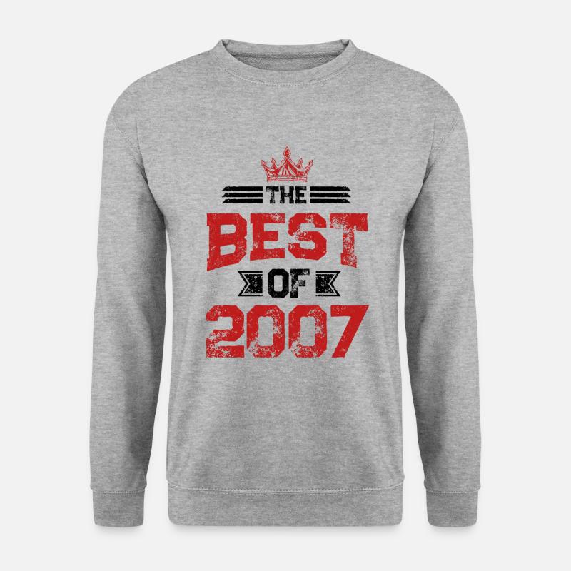 2007 best of - Unisex Pullover - Weißgrau meliert