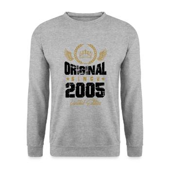 2005 limited edition - Unisex Sweatshirt - salt & pepper - Front - Alina (178cm) & Michal (187cm)