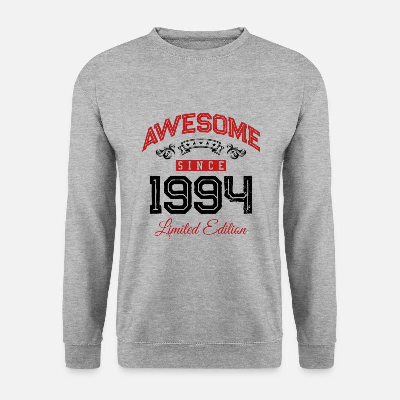 1994 awesome since - Unisex Pullover - Weißgrau meliert