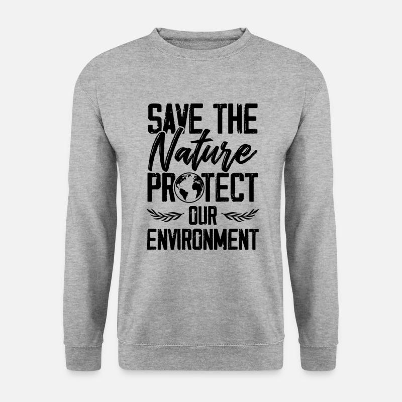 natutschutz recycle - Unisex Pullover - Weißgrau meliert
