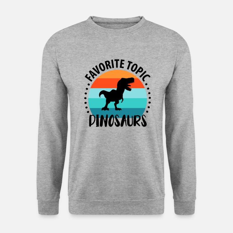 Paläontologie Dinosaurier - Unisex Pullover - Weißgrau meliert