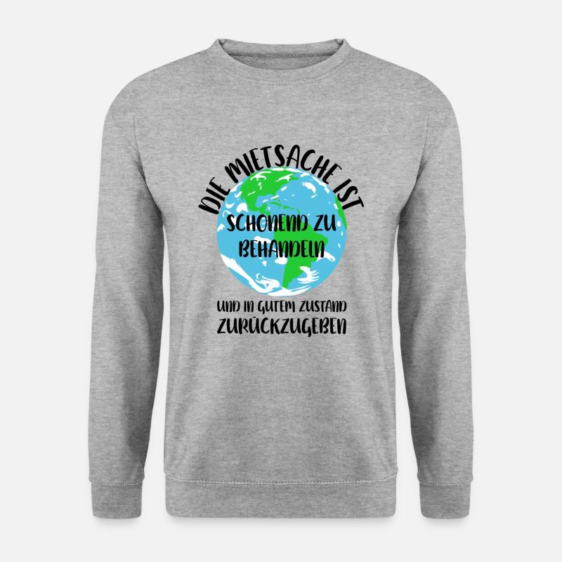 Naturschutz Klima Naturschützer Meer - Unisex Pullover - Weißgrau meliert