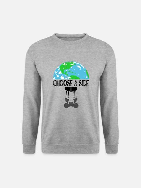 Naturschutz Klima Naturschützer Meer - Unisex Pullover - Weißgrau meliert