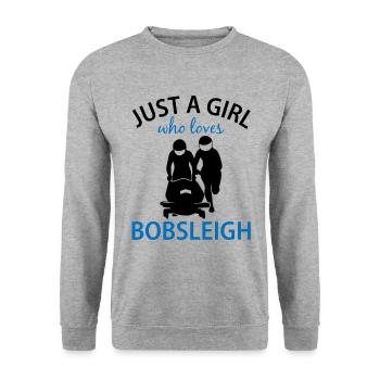 Bobsleigh Bobsleigh Fans Cadeau Fille - Sweat-shirt Unisexe - gris chiné - Devant - Alina (178cm) & Michal (187cm)