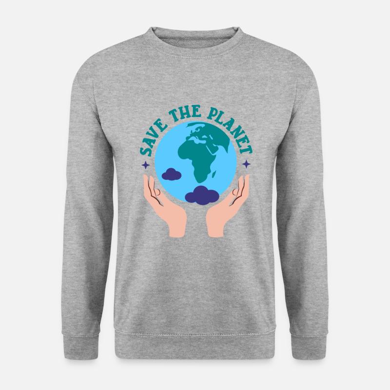 Climate Change Save The Planet - Unisex Sweatshirt - salt & pepper