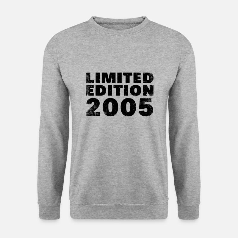 Limitierte Auflage 2005 - Unisex Pullover - Weißgrau meliert