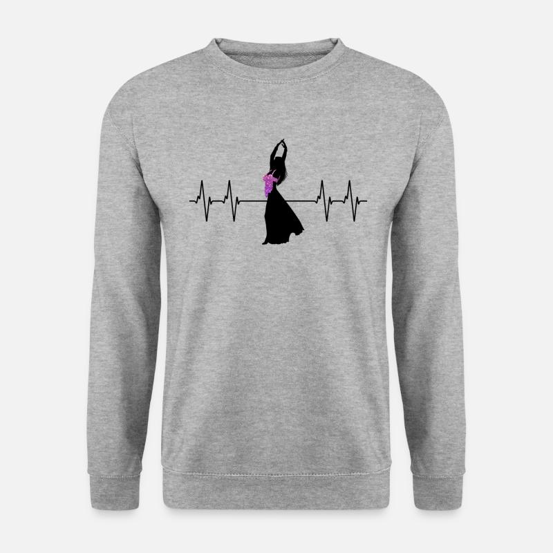 Tanz des Herzens - Sinnlicher Bauchtanz - Unisex Pullover - Weißgrau meliert