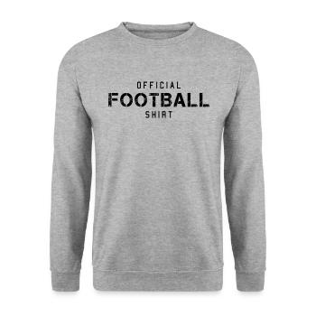 Maillot officiel de football américain - Sweat-shirt Unisexe - gris chiné - Devant - Alina (178cm) & Michal (187cm)