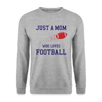 Football Mama Highlight - Unisex Sweatshirt - salt & pepper - Front - Alina (178cm) & Michal (187cm)