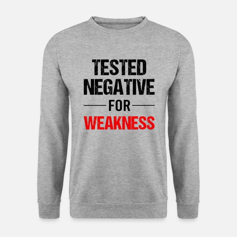 Strength: Undetectably weak - Unisex Sweatshirt - salt & pepper