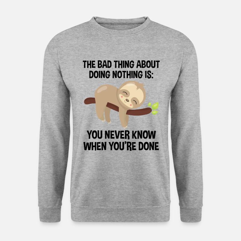 Sloth Chill Mode Pure Relaxation - Unisex Sweatshirt - salt & pepper
