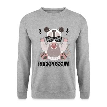 Cool lunettes de soleil opossum disant - Sweat-shirt Unisexe - gris chiné - Devant - Alina (178cm) & Michal (187cm)