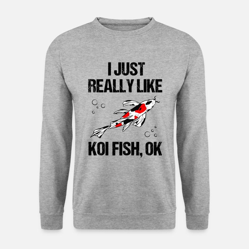 Koi Fish Purists Statement - Unisex Sweatshirt - salt & pepper