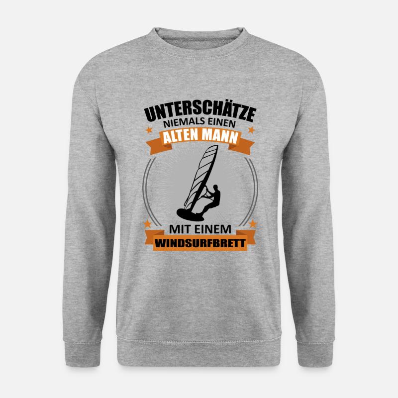 Experienced Surfer - Old Master - Unisex Sweatshirt - salt & pepper