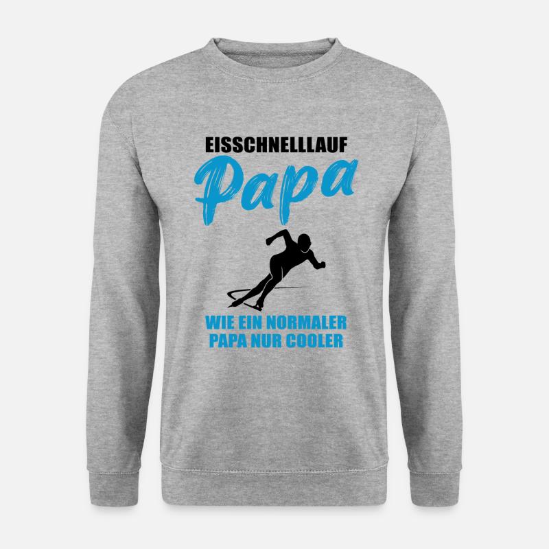 Speed Skating Dad Cool Gift - Unisex Sweatshirt - salt & pepper
