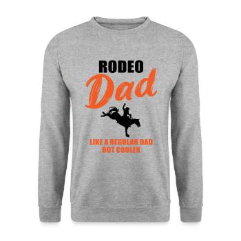 Rodeo Dad - Plus cool que le reste - Sweat-shirt Unisexe - gris chiné - Devant - Alina (178cm) & Michal (187cm)