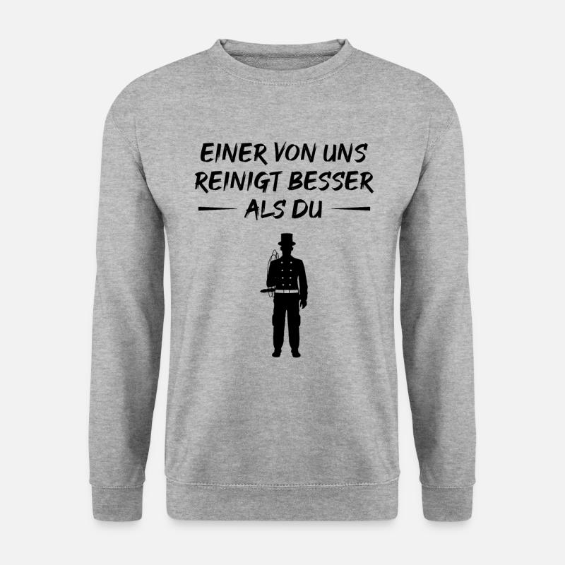 Meister der Reinheit - Unisex Pullover - Weißgrau meliert